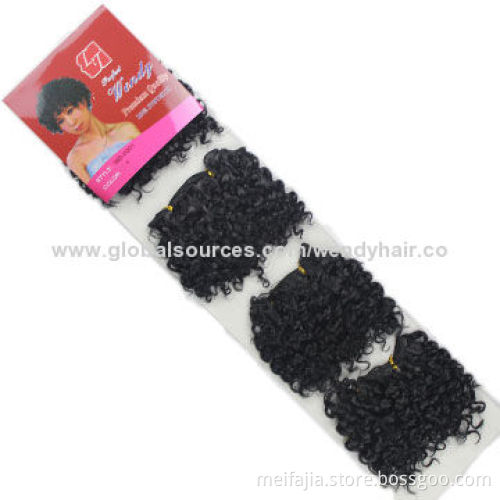 Heat-resistant Deep Wave Wholesale Synthetic Hair Weaves, 30-inch Length, OEM Accepted